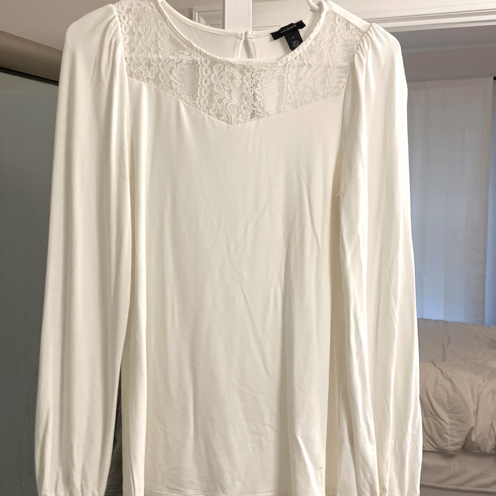 Halogen White Blouse Size Small